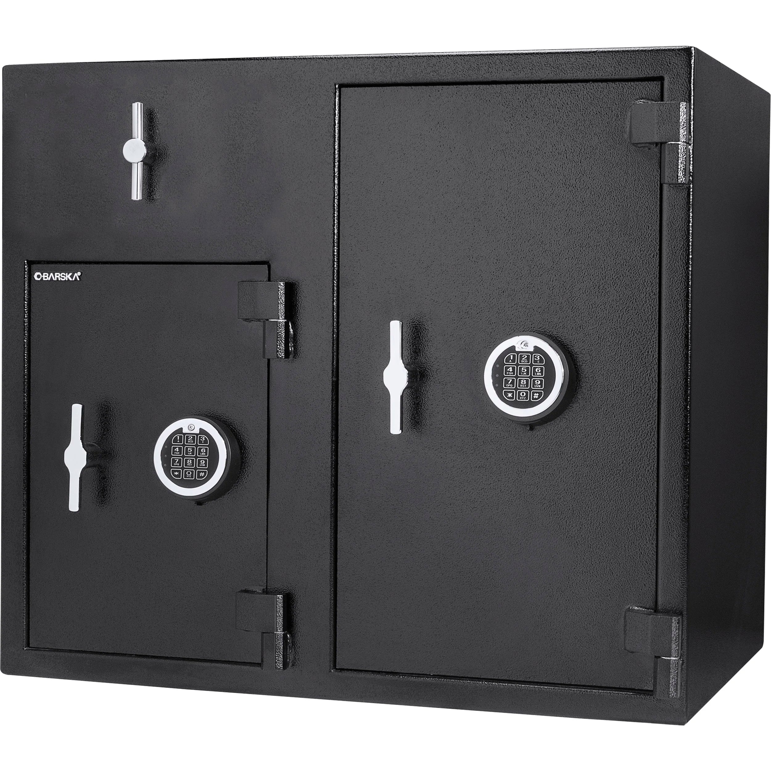 2.58/4.68 Cu. ft Dual Compartment Rotary Hopper Keypad Depository 2.58/4.68 Cu. ft Dual Compartment Rotary Hopper Keypad Depository