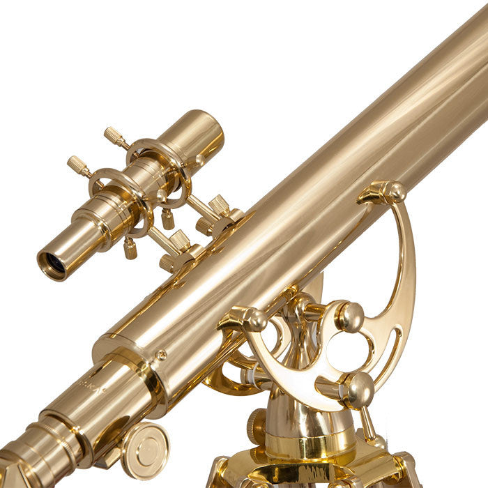 70060 28 Power Anchormaster Classic Brass Telescope w/ Mahogany