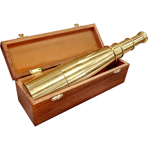 18x50mm Collapsible Anchor Master Classic Brass Spyscope | AA10612