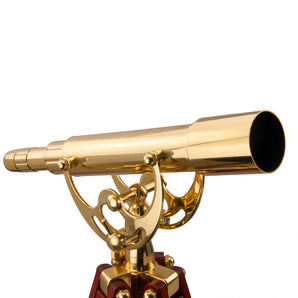 15-45x50mm Anchormaster Classic Brass Spyscope w/ Mahogany Tripod