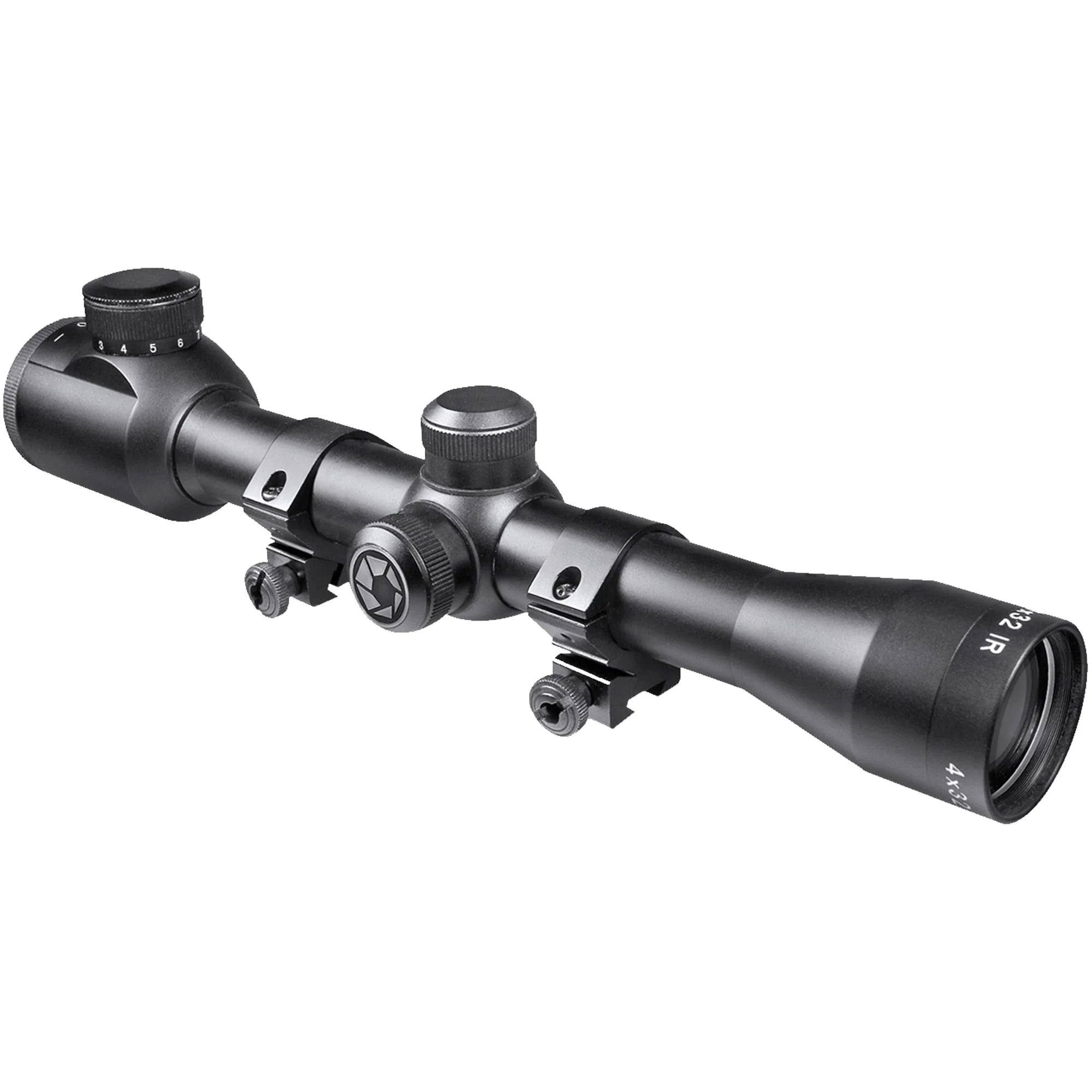 22 Rifle Scopes 4x32mm Plinker-22 IR 30/30 Rifle Scope with Rings | AC10037 – Barska