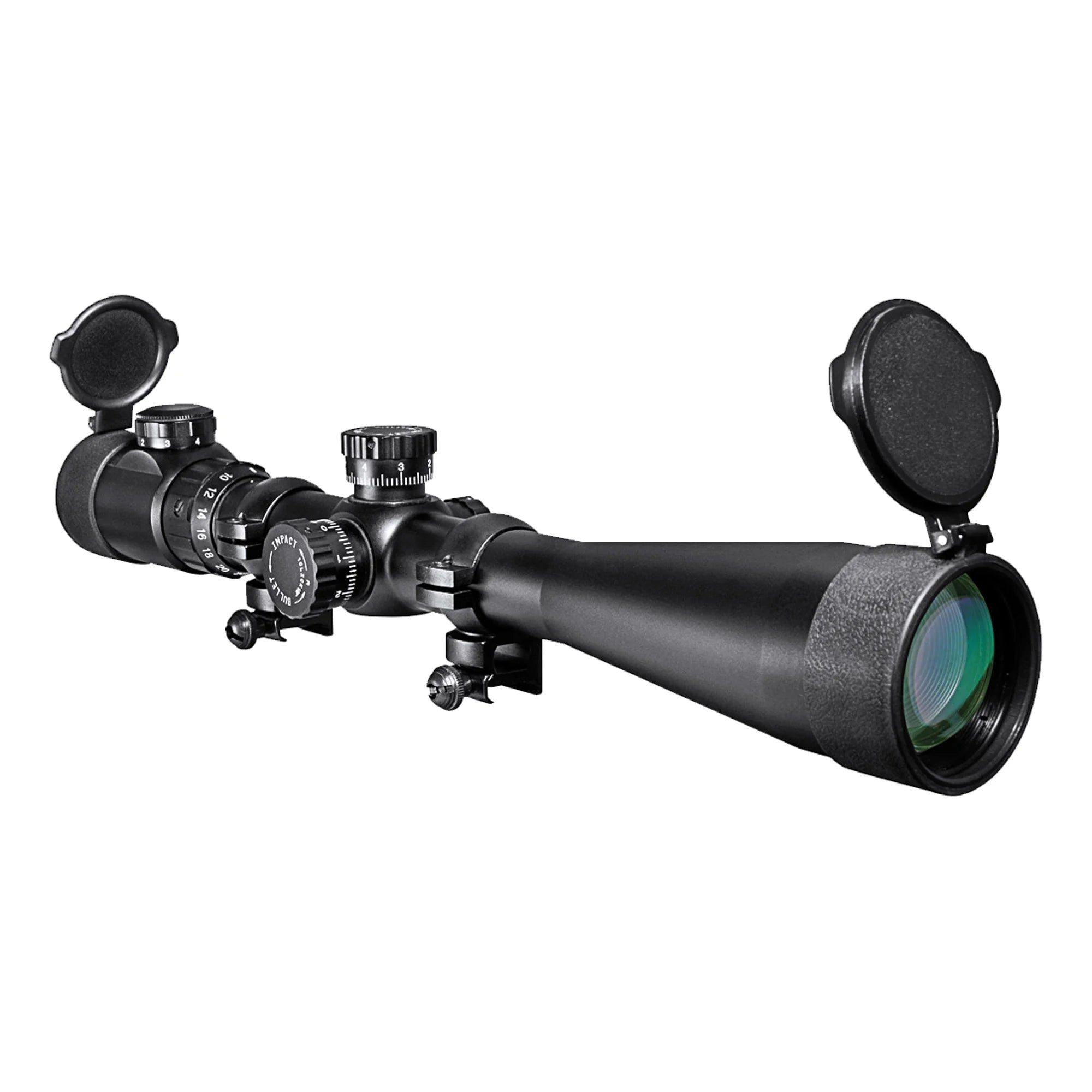 Swat Rifle 6-24x60mm SWAT IR Mil-Dot Rifle Scope with Rings & Sun Shade | AC10700 ...