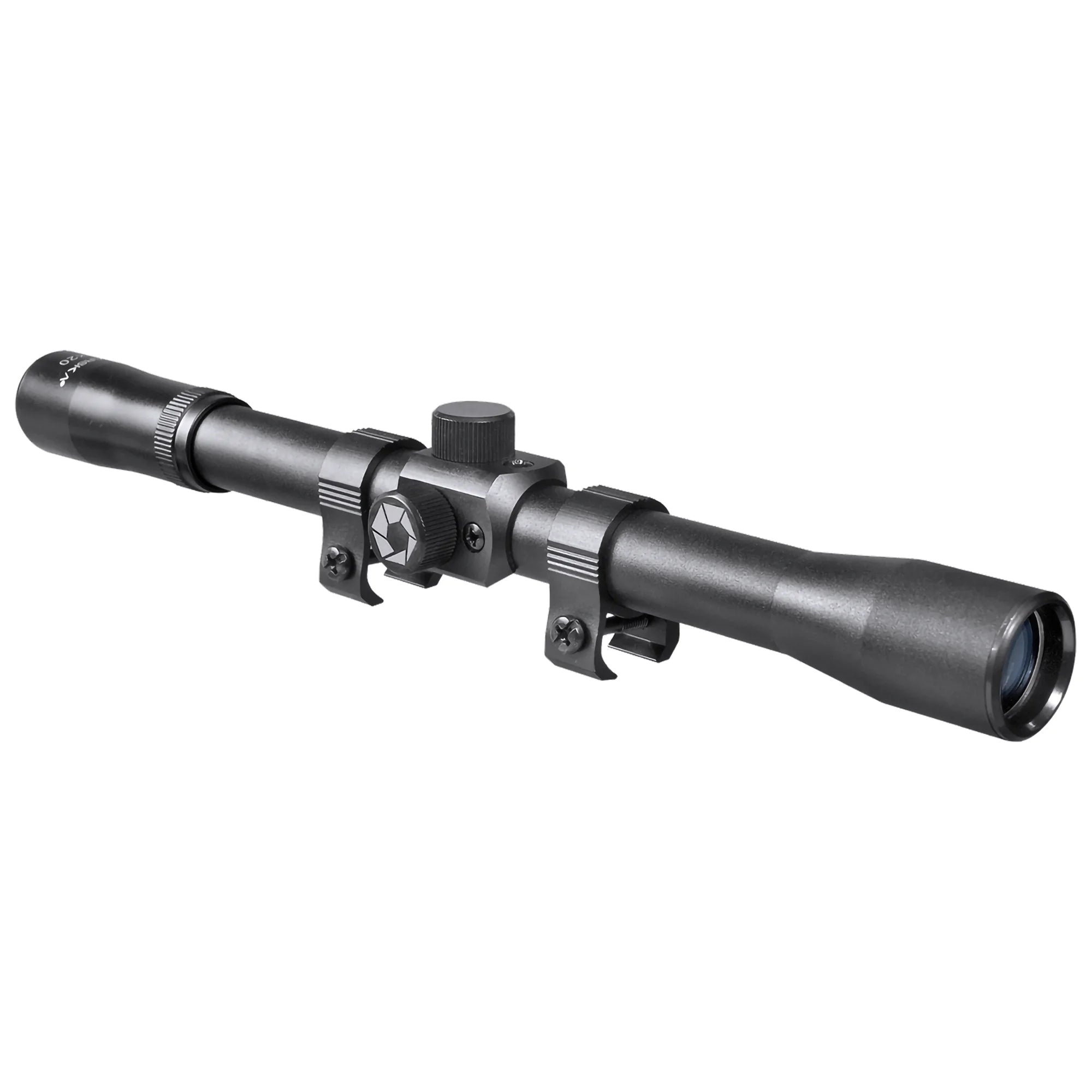 Compact Rimfire Scope 4x20mm Rimfire 30/30 Rifle Scope with Rings | AC10730 – Barska