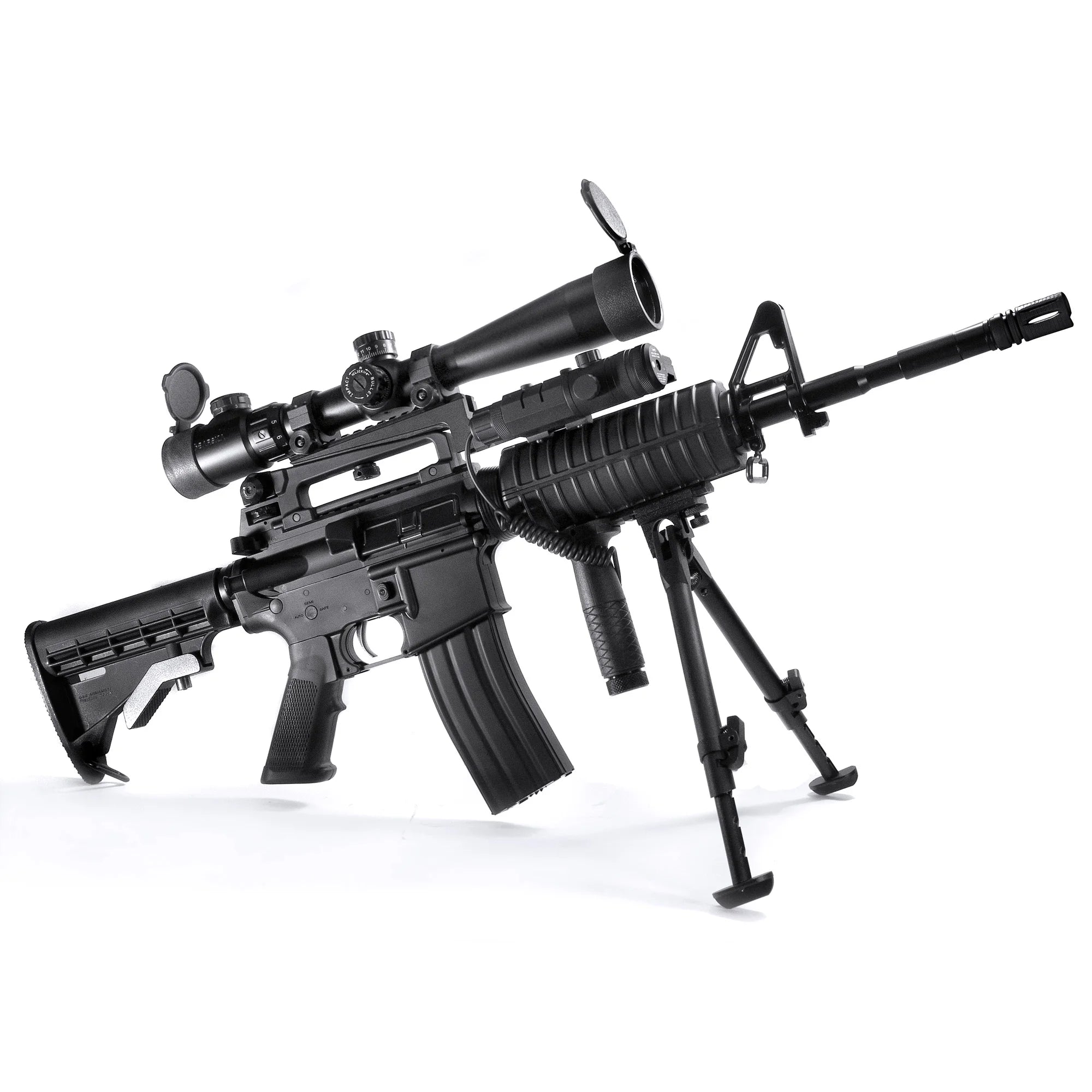 Police Rifle Scope 3.5-10x40mm SWAT IR Mil-Dot Rifle Scope with Rings & Sun Shade | AC108 ...