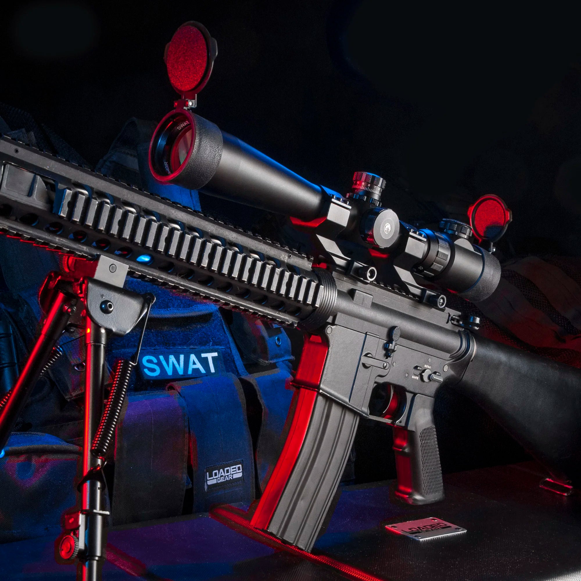 Swat Rifle 3.5-10x40mm SWAT IR Mil-Dot Rifle Scope with Rings & Sun Shade | AC108 ...
