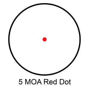 1x30mm 5 MOA Red Dot Scope, Silver | AC11086