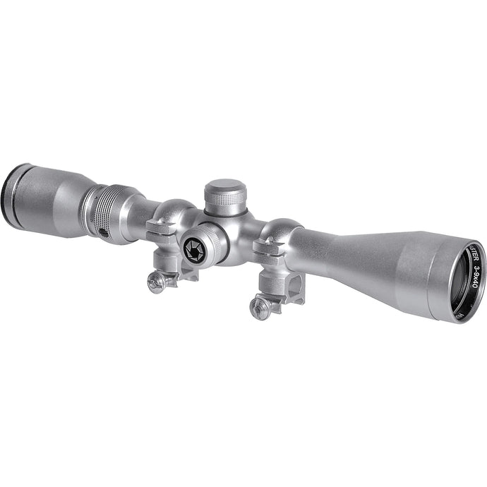 3-9x40mm Huntmaster 30/30 Silver Rifle Scope with Rings | AC11204 – Barska
