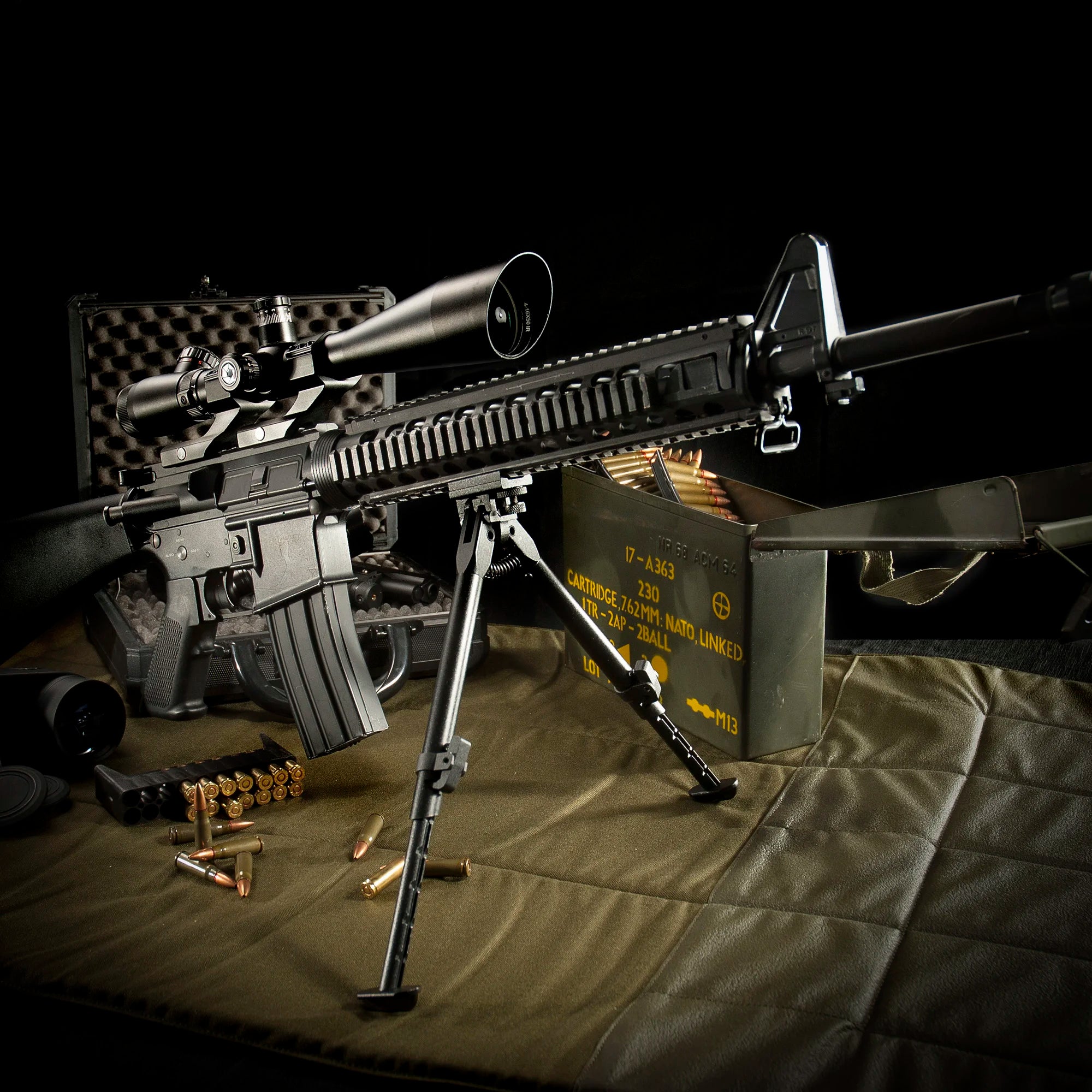 4-16x50mm Sniper IR Mil-Dot Rifle Scope with Rings | AC11670 – Barska