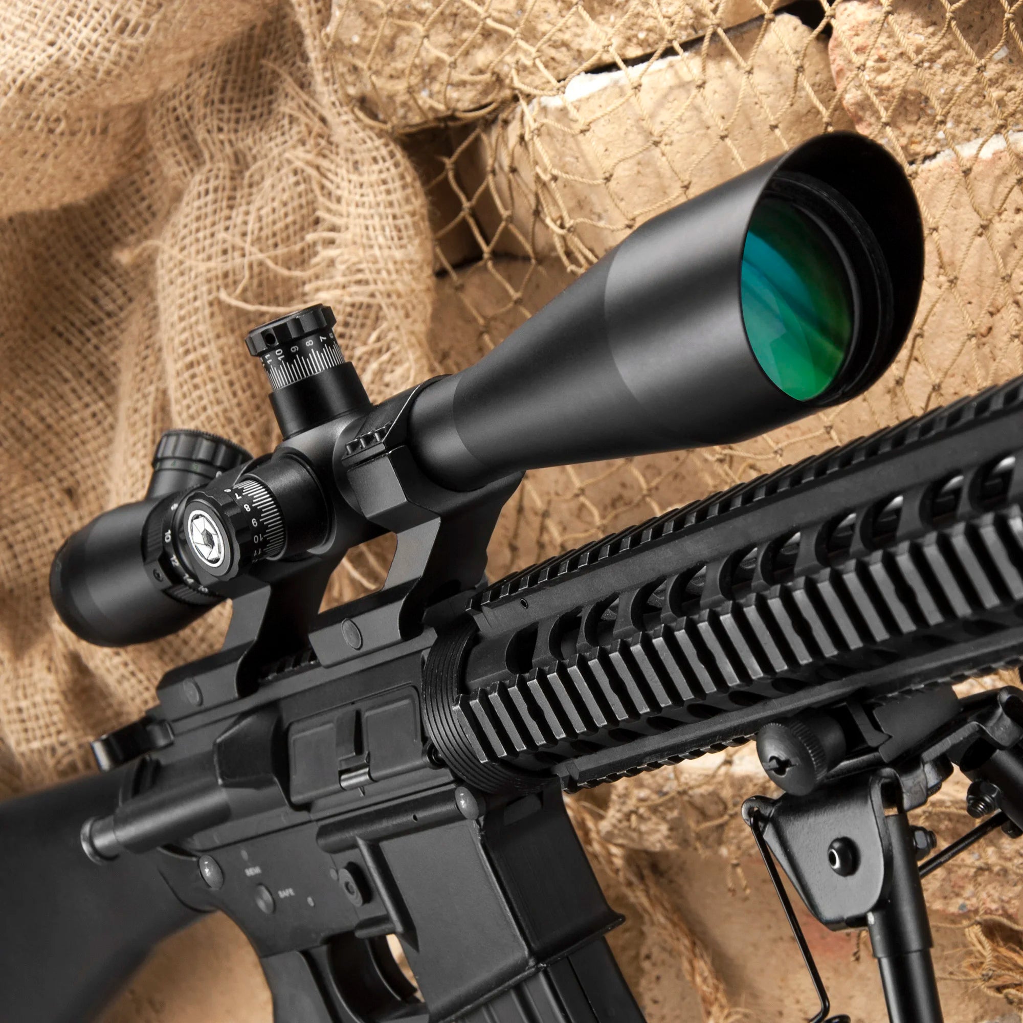 6-24x50mm Sniper IR Mil-Dot Rifle Scope with Rings | AC11672 – Barska