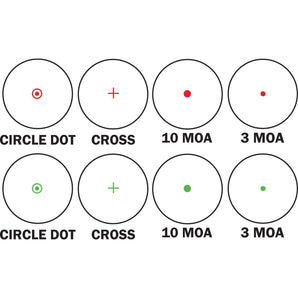 1x Multi Red / Green Reticle IR Electro Sight Scope