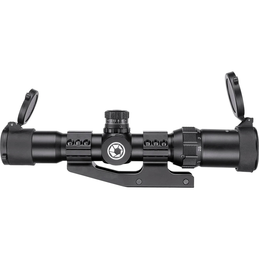 1-4x28mm SWAT-AR IR Mil-Dot Rifle Scope with Cantilever 1-4x28mm SWAT-AR IR Mil-Dot Rifle Scope with Cantilever