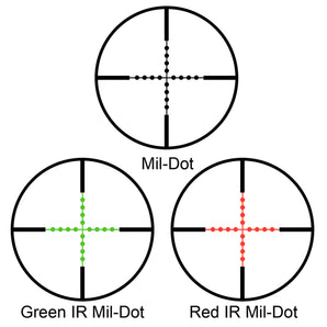 4x32mm Contour External Turret IR Mil-Dot Rifle Scope with Rings | AC11876