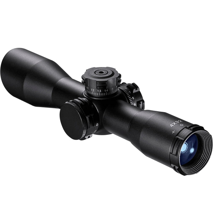 4x32mm Contour External Turret IR Mil-Dot Rifle Scope with Rings | AC1 ...