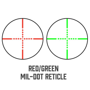 4-16x40mm Varmint AO IR Mil-Dot Rifle Scope with Rings | AC13568