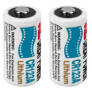 CR123A 3V Lithium Batteries, 2 Pieces | AF11574