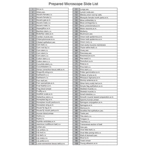 100 Prepared Microscope Slides with Wooden Case | AF11944