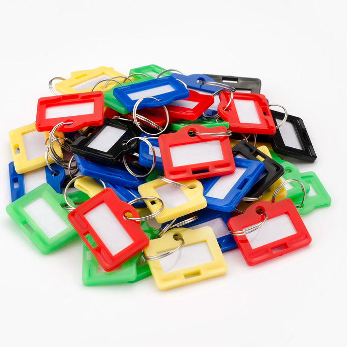 Material Key Tags Assorted Key Tags for Key Cabinets, Small | AF13680, AF12836 – Barska