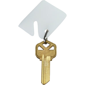 50 White Key Tags For Key Cabinets