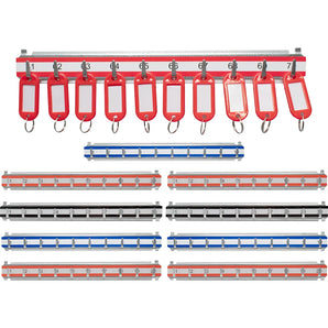 Labeled Key Shelves with 1-100 Numbered Hooks for Key Cabinets | AF13682