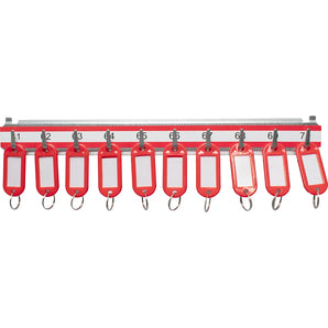 Labeled Key Shelves with 1-100 Numbered Hooks for Key Cabinets | AF13682