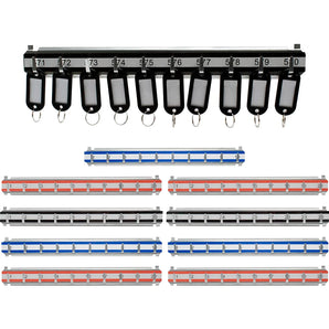 Labeled Key Shelves with 501-600 Numbered Hooks for Key Cabinets | AF13692