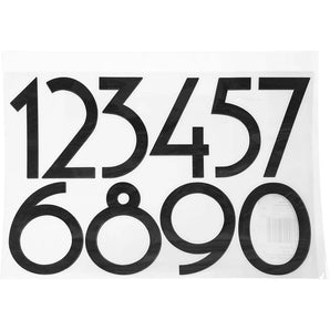 4" Modern Waterproof Stickers, Numbers 0-9, 4 Sheets | AF13714