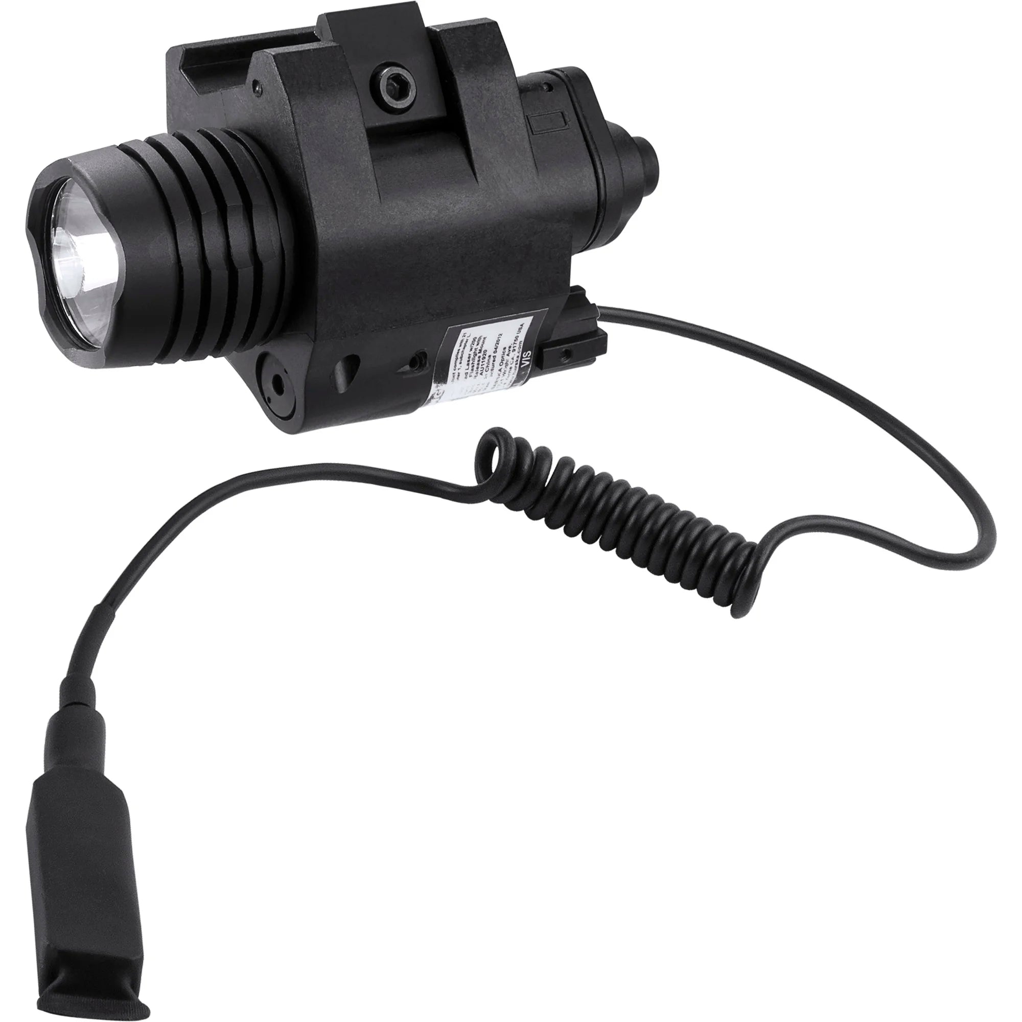 barska 1200 lumen rechargeable tactical flashlight Red Laser with 200 Lumen Flashlight