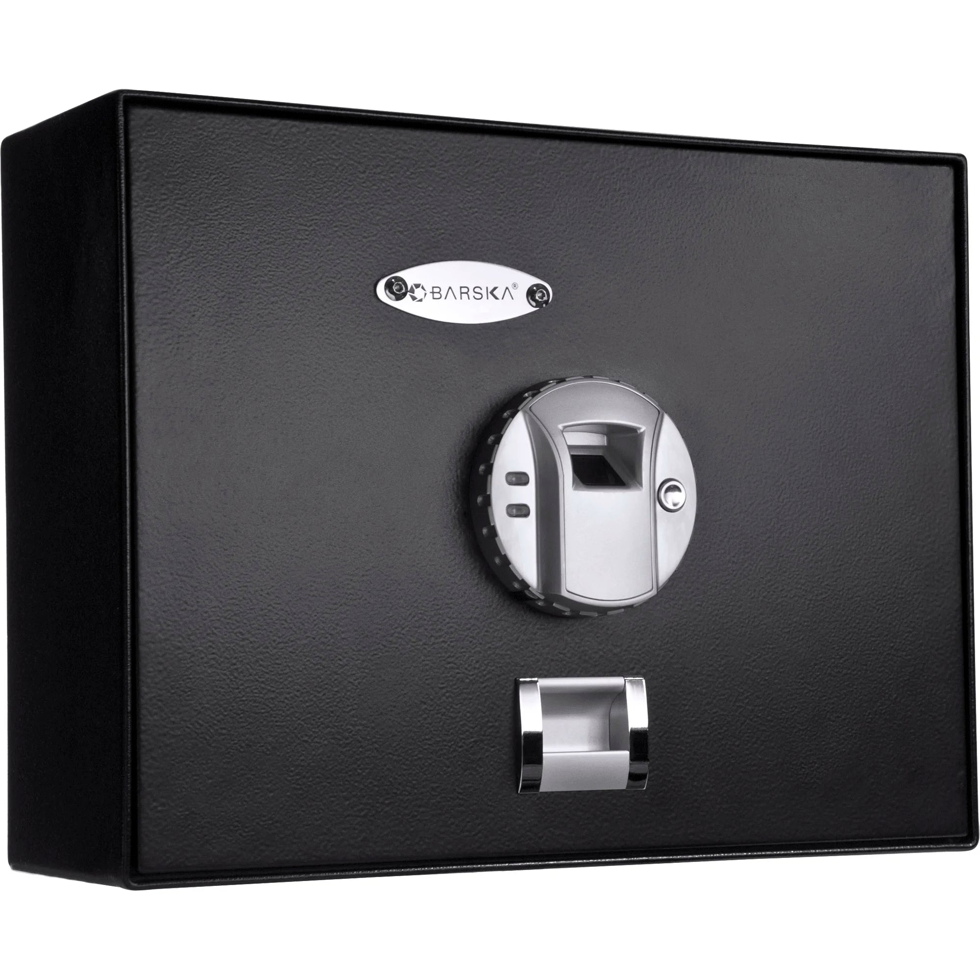 Safe With Key Opening 0.23 Cu. ft Top Opening Biometric Security Safe | AX11556 – Barska