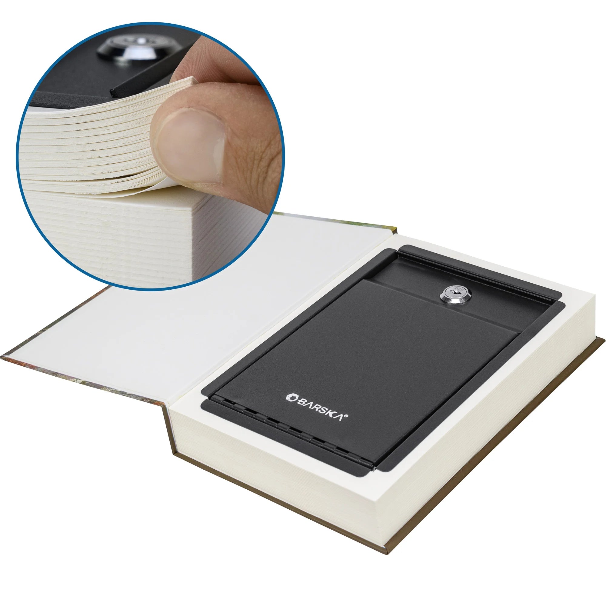 Boock Lock Key Real Paper Book Lock Box with Key Lock | AX11682 – Barska