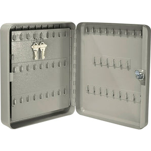 105 Capacity Fixed Position Key Cabinet with Key Lock, Grey | AX11694