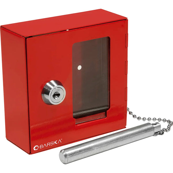 Small Breakable Emergency Key Box with Attached Hammer | AX11838 Small Breakable Emergency Key Box with Attached Hammer | AX11838
