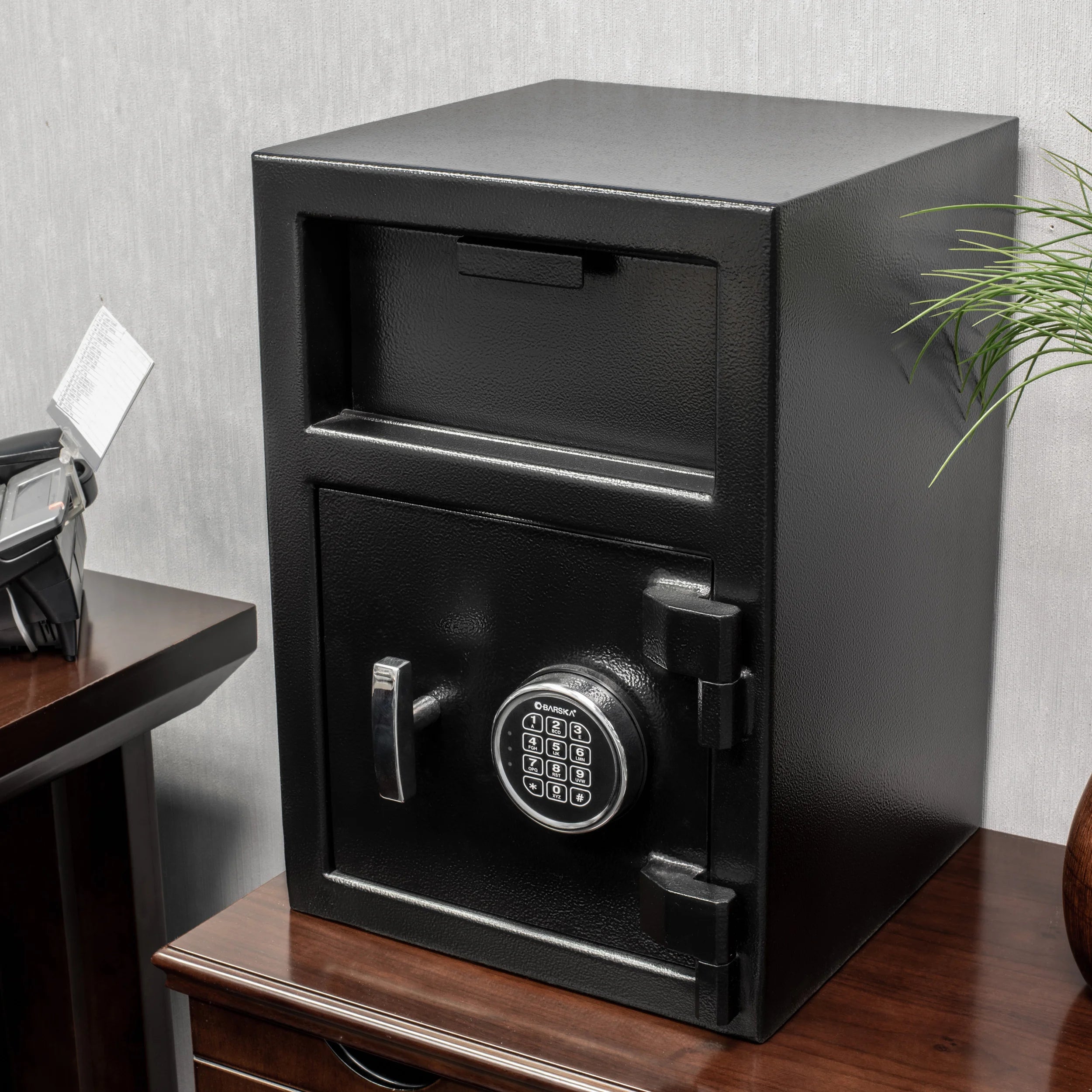 DX200 1.03 Cu. ft Keypad Depository Safe | AX12588 – Barska DX200 1.03 Cu. ft Keypad Depository Safe | AX12588 – Barska