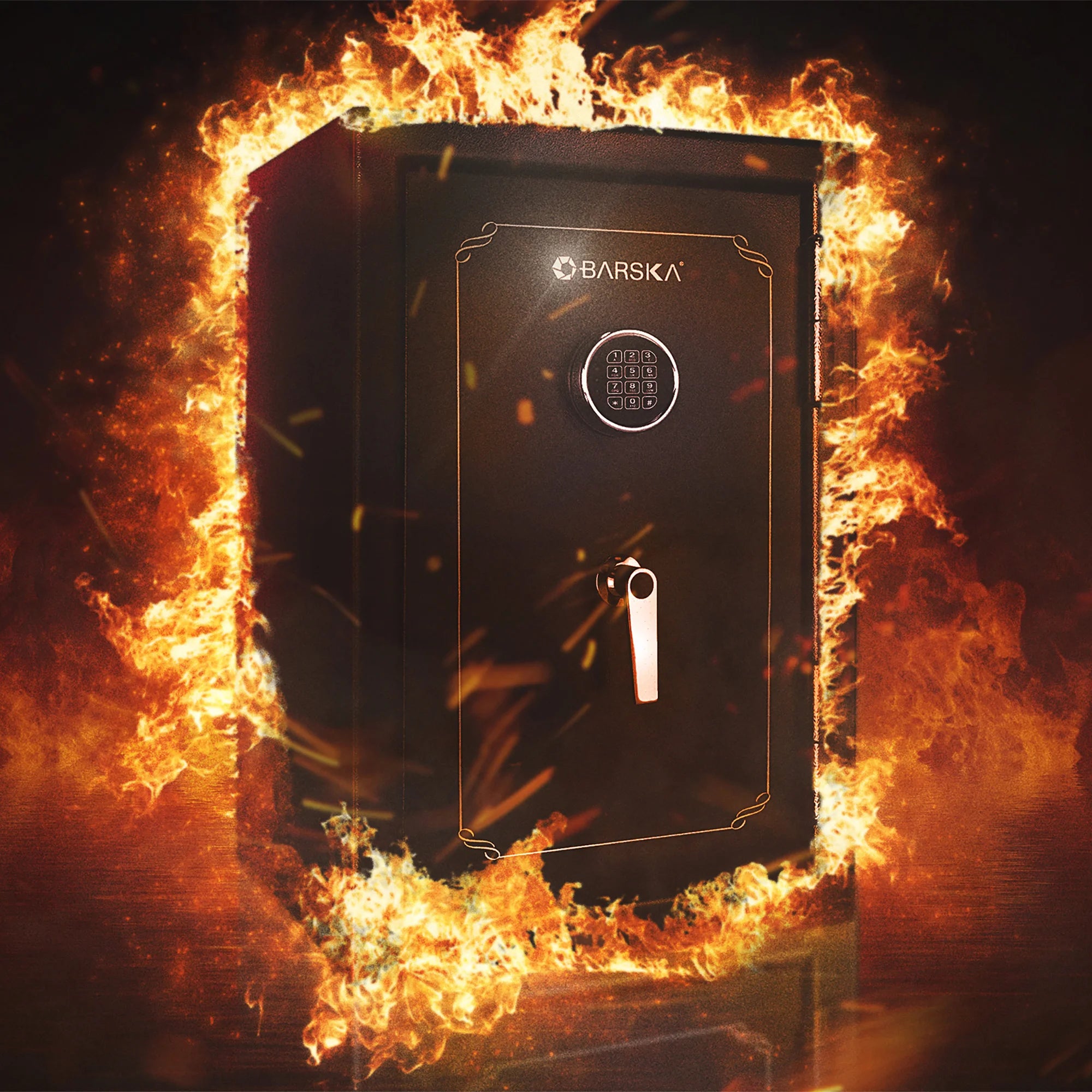 FV500 FireVault Fireproof Keypad Security Safe | AX12674 – Barska FV500 FireVault Fireproof Keypad Security Safe | AX12674 – Barska