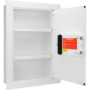 0.52 Cu. ft Right Opening Wall Safe, White | AX13030