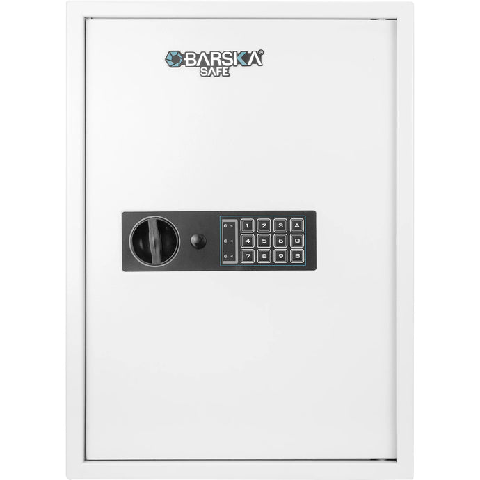 100 Capacity Fixed Position Key Cabinet Digital Keypad Wall Safe, Whit ...
