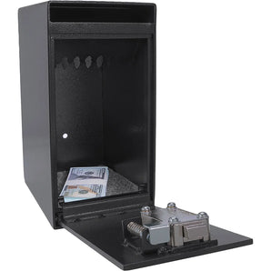 Depository Safes with Front Loading Drop Slot, Single/Dual Key Options, Solid Steel Body Construction, Anti-Fishing Baffle Design