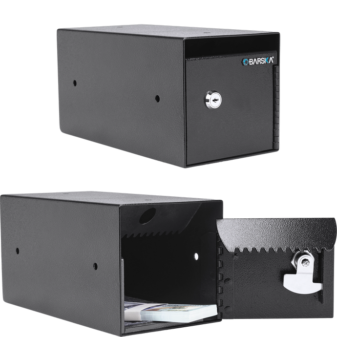 0.17 Cu. ft Single Key Depository Safe | AX13676 – Barska 0.17 Cu. ft Single Key Depository Safe | AX13676 – Barska