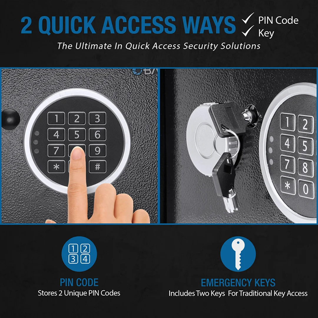 Safe Keypad Code 0.41 Cu. ft Digital Keypad Security Safe | AX13946 – Barska
