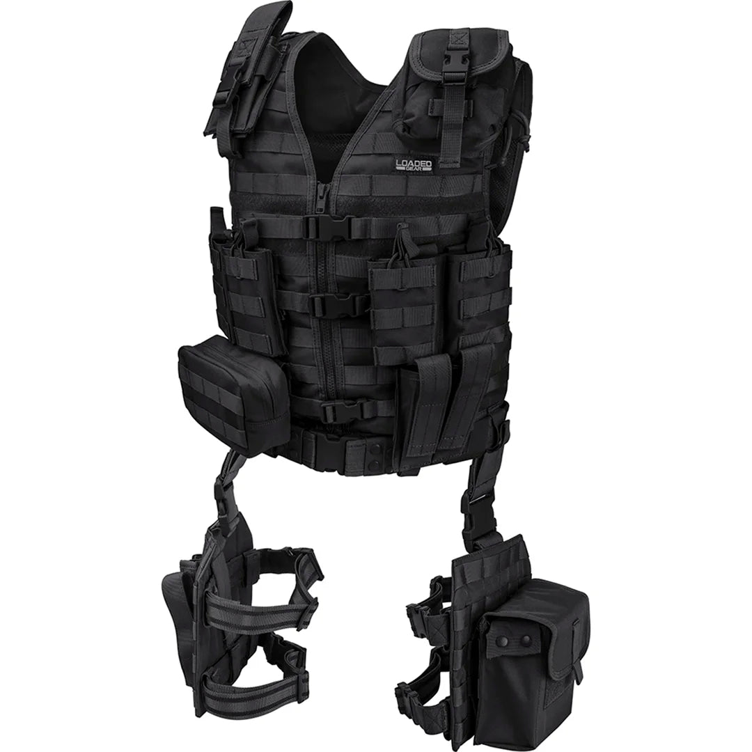 100 gear Barska Loaded Gear Vx-100 Tactical Vest And Leg Platform, 22" x 38.5"