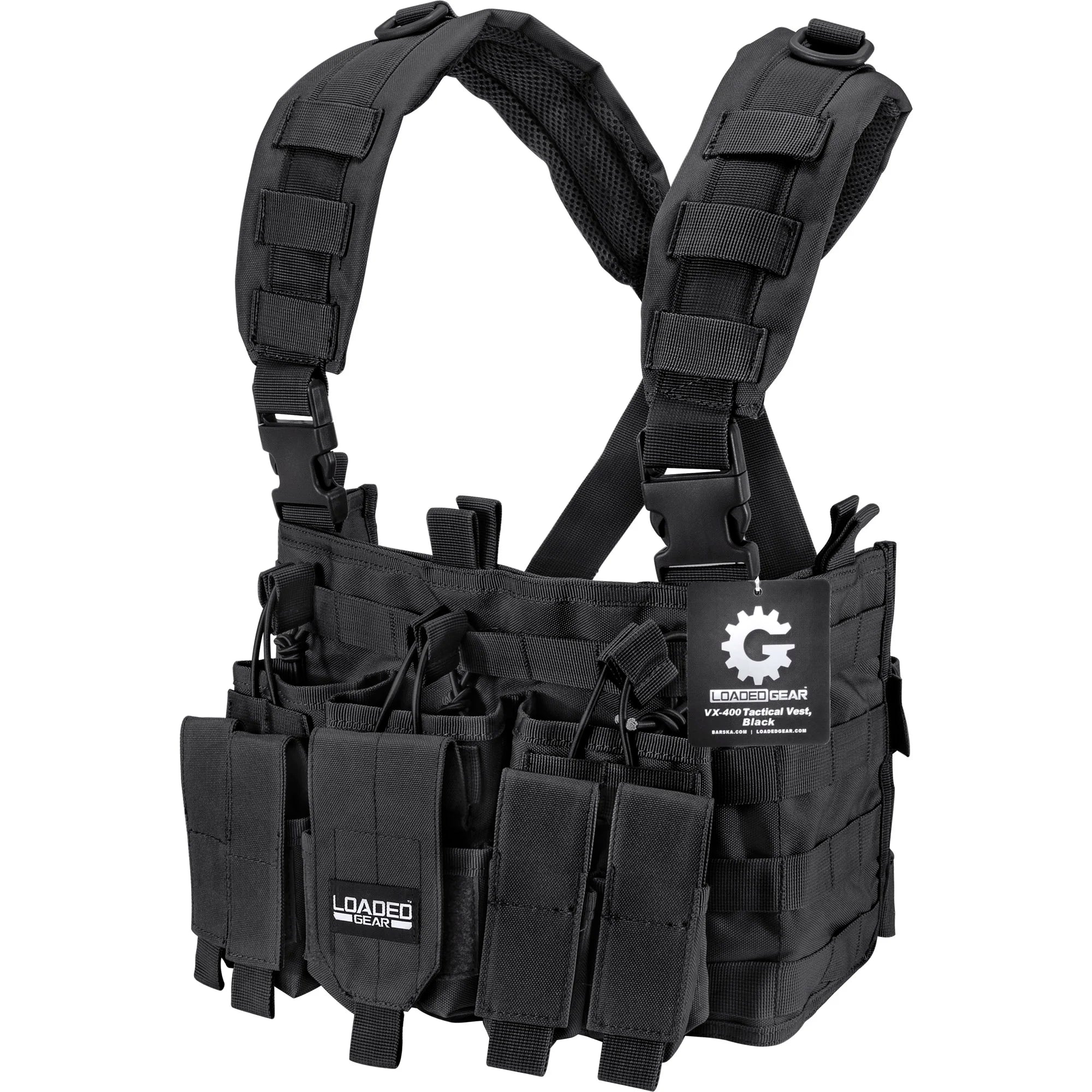high speed gear light chest rig platform Barska BI12258 Tactical Chest Rig VX-400 Loaded Gear Black