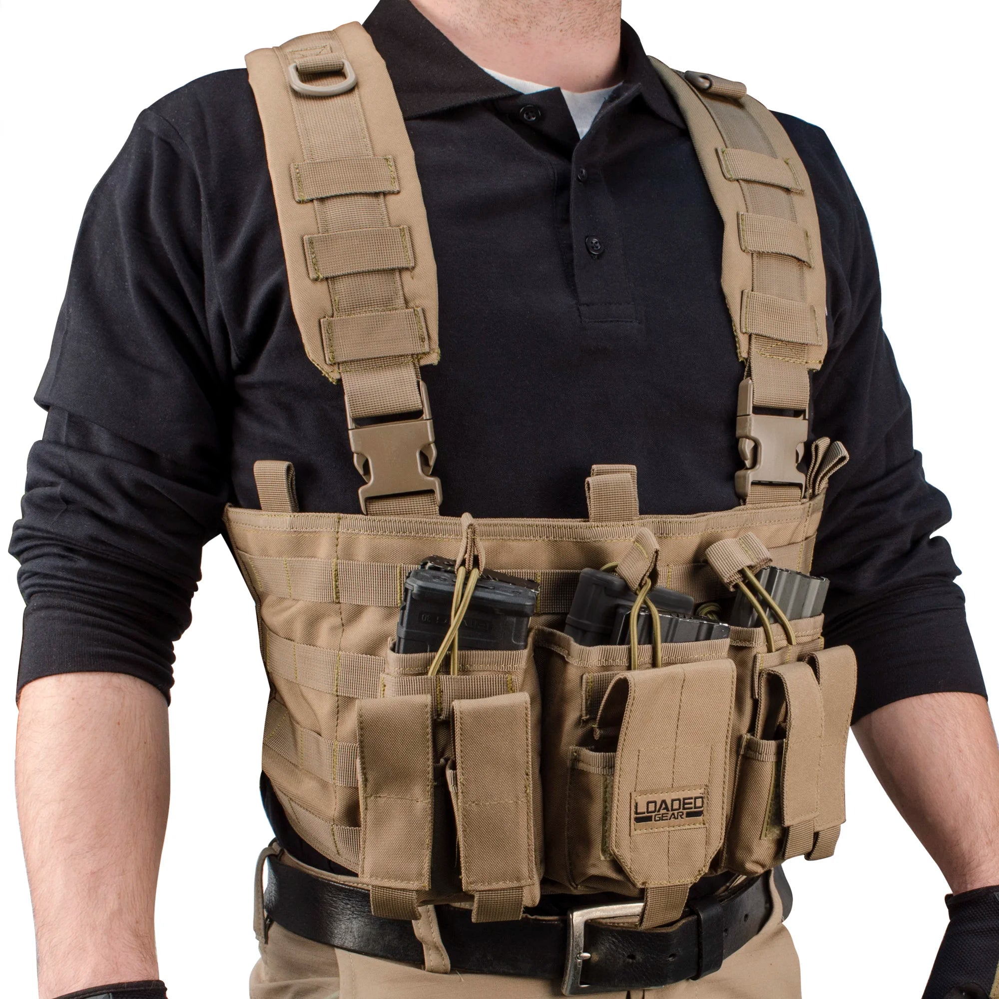 Dark Chest Rig Loaded Gear VX-400 Tactical Chest Rigs | Black, OD Green, Dark Earth ...