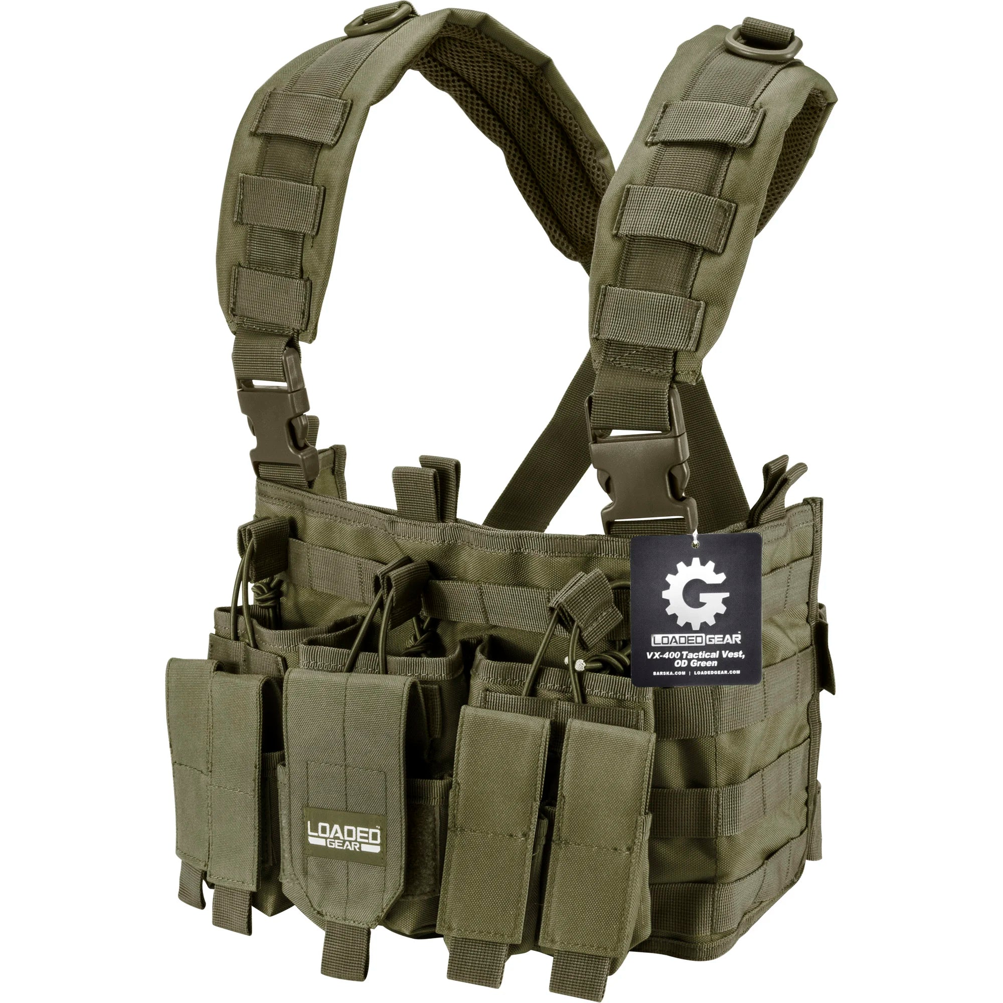 4xl Chest Rig Loaded Gear VX-400 Tactical Chest Rigs | Black, OD Green, Dark Earth ...