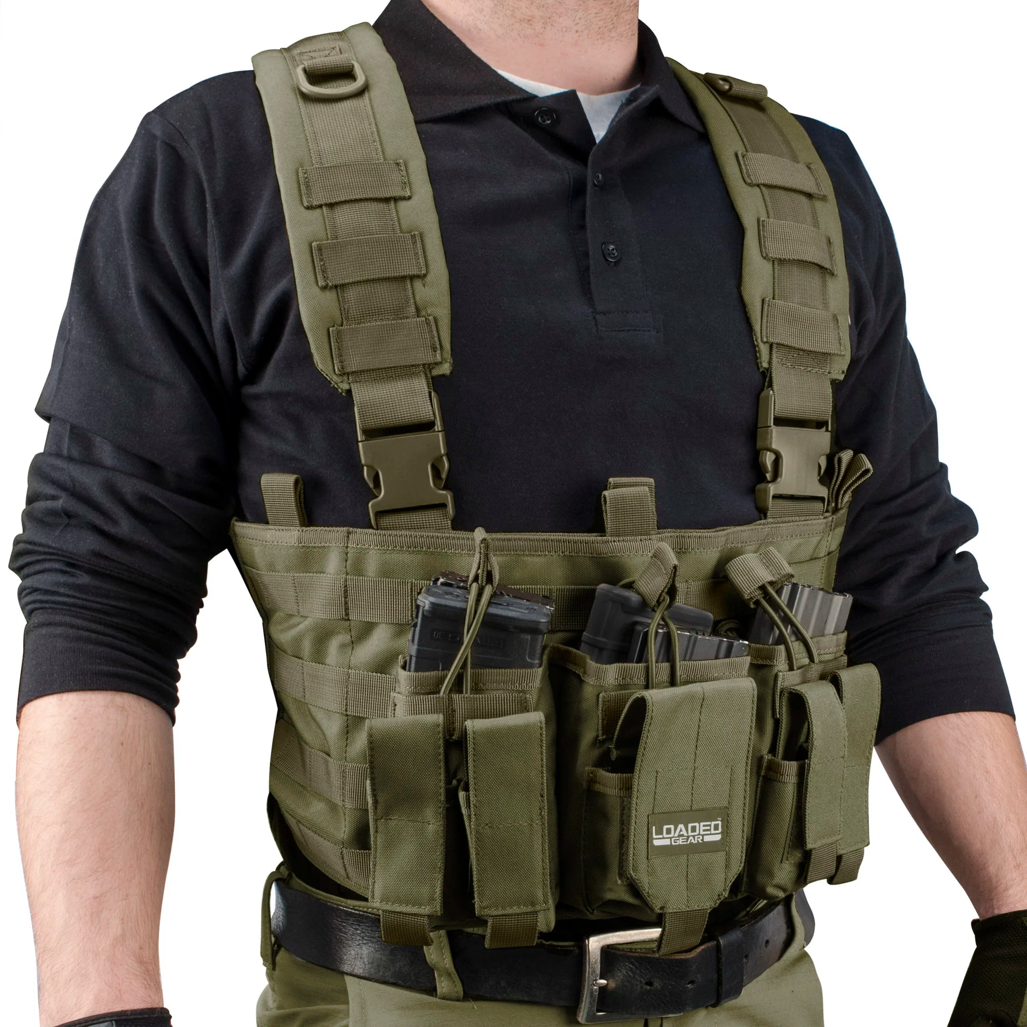 Loaded Gear VX-400 Tactical Chest Rigs | Black, OD Green, Dark Earth ...
