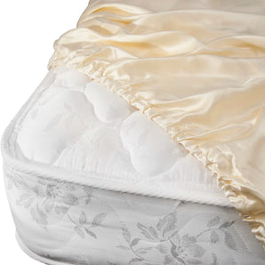 Aus Vio 100% Natural Charmeuse Silk Satin Luxurious Pillowcase, Queen, Dawn Color | BM12058