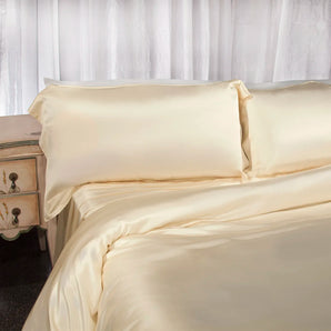 Aus Vio 100% Natural Charmeuse Silk Satin Luxurious Pillowcase, King/California King, Dawn Color | BM12064