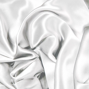 Aus Vio 100% Natural Charmeuse Silk Luxurious Satin Short Robe, White, Medium | BM12576