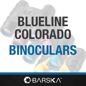 10x25 Blueline Series Colorado Compact Waterproof Binoculars, Available in 5 Colors