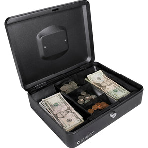 Large 12" Cash Box with Key Lock | CB11834