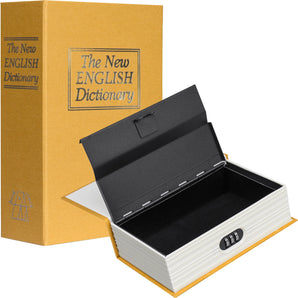 Dictionary Book Lock Box with Combination Lock, Brown | CB11990
