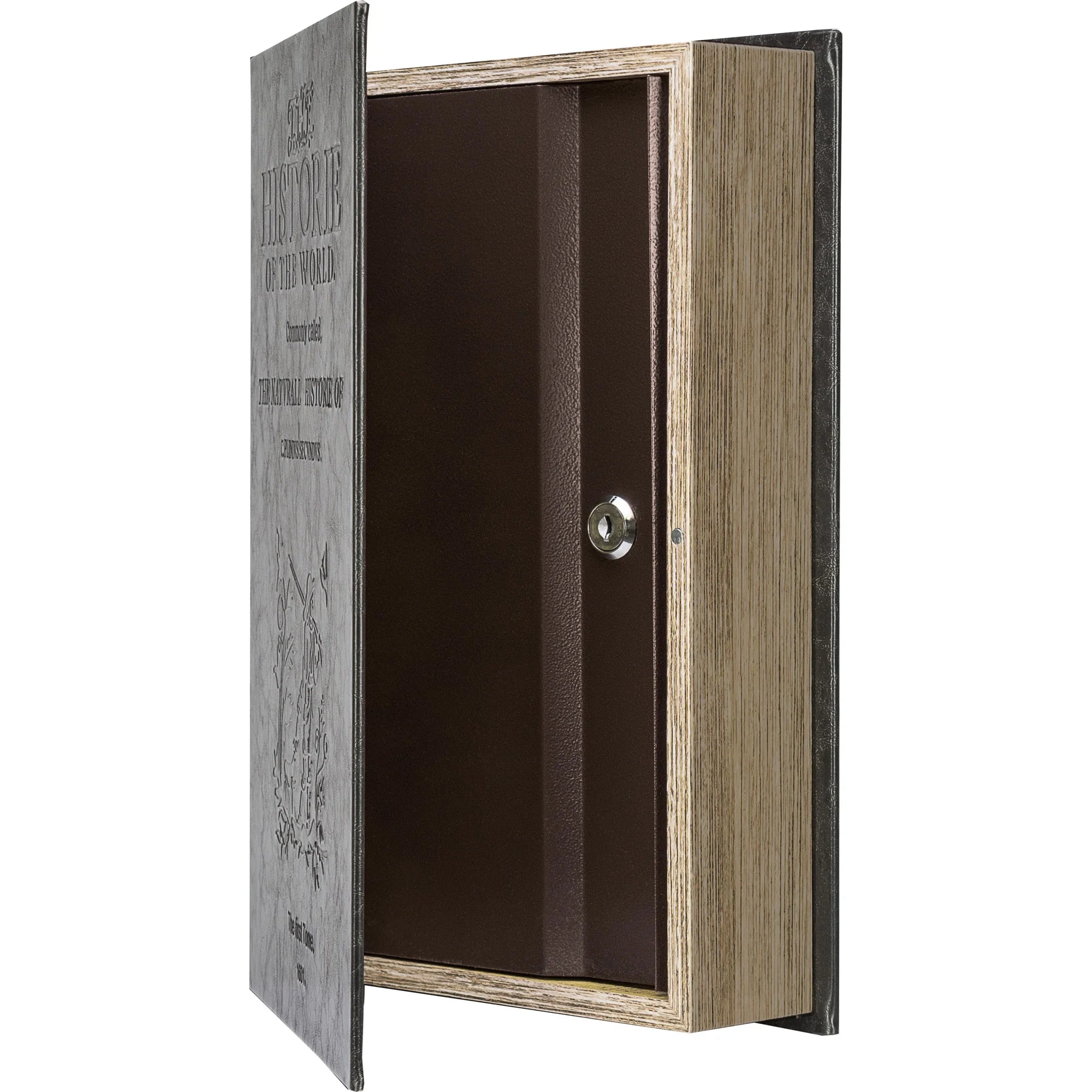 Large Antique Book Lock Box with Key Lock | CB11992 – Barska